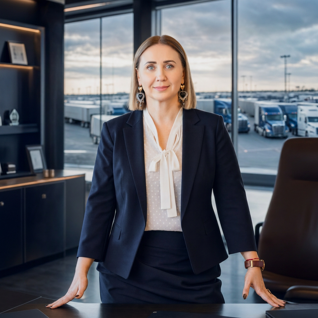 Alexandra Sokolenko, founder and trucking safety instructor at Dispatch Training Center